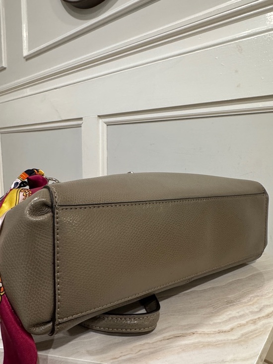 Coach Christie Gray Fog Saffiano Leather Satchel - Picture 8 of 17